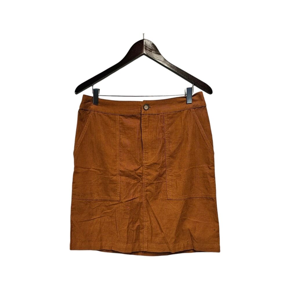 GARNET HILL Corduroy Skirt‎ Size 8 Brown